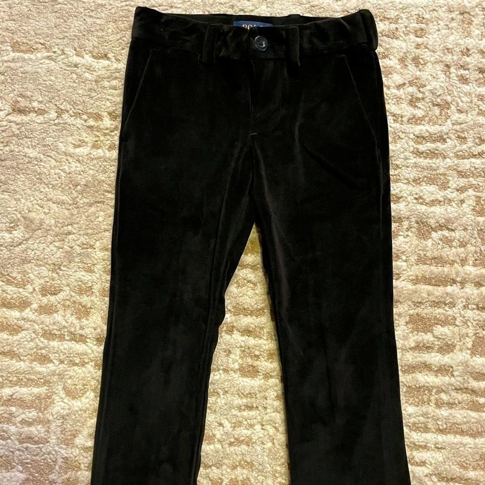Ralph Lauren Black Velour Pants